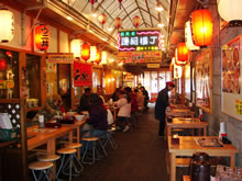 the interior of this building