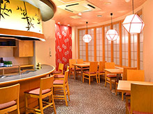 Easy to enter the restaurant even by yourself.